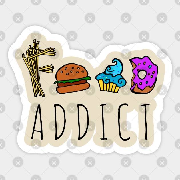 food addict Sticker by FandomizedRose